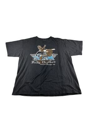 Fully Dressed Sturgis 1998 Eagle Motorcycle Graphic T Shirt Black Adult XL Biker